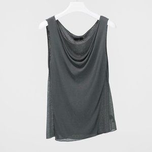 Donna Karan Grey Layered Tank